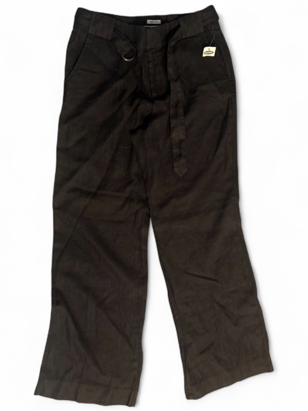 Old Navy Black Wide-Leg Chinos with D-Ring Fabric Belt